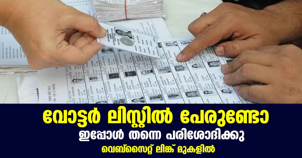 check your name in Voter list